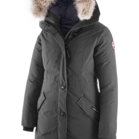 Canada Goose Jackets & Blazers - Canada Goose Rossclair - Graphite Grey Parka with Fur-Trim Hood